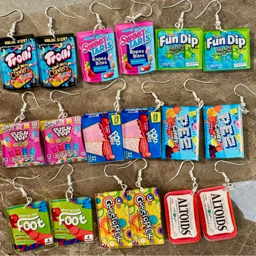 Colorful Candy-Themed Earrings